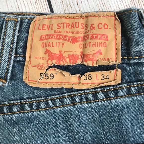 Levi Strauss & Co Straight Leg Jeans Size 38X34 - Picture 4 of 5